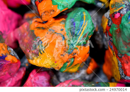 stones with colorful paint stones with colorful paint 24970014