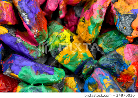 stones with colorful paint stones with colorful paint 24970030