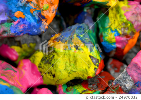 stones with colorful paint 24970032