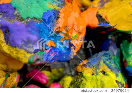 stones with colorful paint 24970034