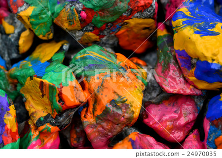 stones with colorful paint 24970035