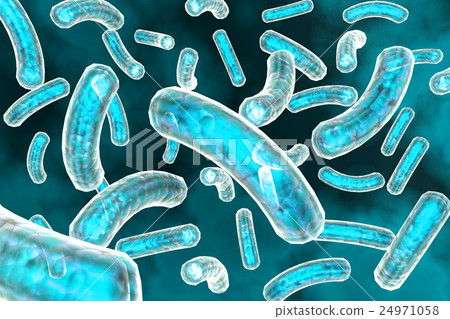 3D render virus cells. 3D render virus cells. 24971058
