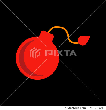 flat icon stylish background bomb flat icon stylish background bomb 24972321