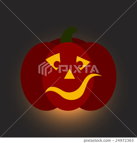 flat icon stylish background halloween pumpkin 24972363