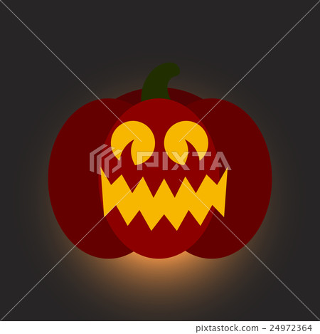 flat icon stylish background halloween pumpkin 24972364