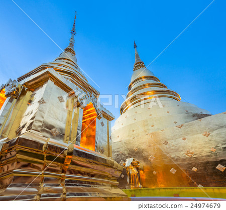 Golden chedi of the Wat Phra Singh, Chiang Mai 24974679