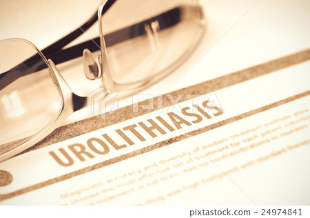 Diagnosis - Urolithiasis. Medical Concept. 3D Diagnosis - Urolithiasis. Medical Concept. 3D 24974841