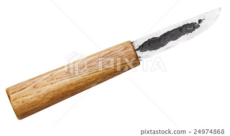 traditional yakutian knife with oak wood handle traditional yakutian knife with oak wood handle 24974868