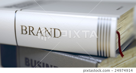 Brand. Book Title on the Spine. 3D. 24974914