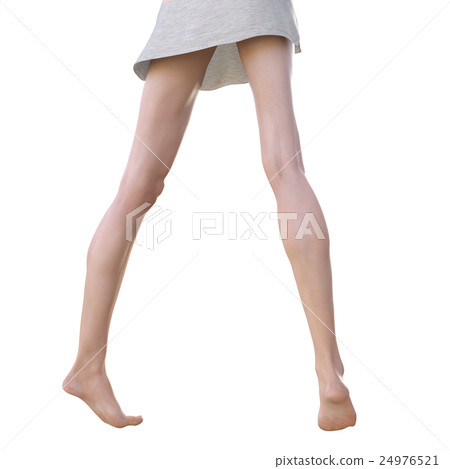Ideal women's leg body Parts perming 3DCG illustration material Ideal women's leg body Parts perming 3DCG illustration material 24976521