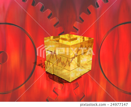 Golden Rubik's Cube in the Financial World 24977147