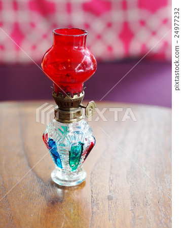 vintage retro style little classic glass lamp  24977232