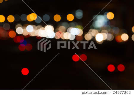 defocused bokeh lights at night time 24977263