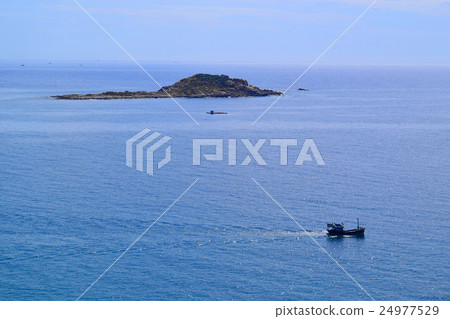 sea, fishing boat and island sea, fishing boat and island 24977529