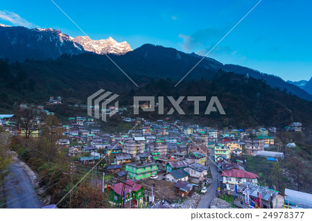 View of Lachane village in Sikkim, India 24978377