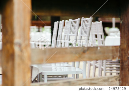Wedding event. Chiavari chairs on the covered Wedding event. Chiavari chairs on the covered 24978429
