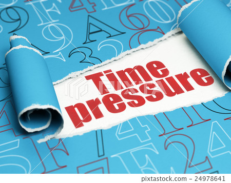 Timeline concept: red text Time Pressure under the Timeline concept: red text Time Pressure under the 24978641