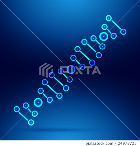 Vector colour illustration DNA icon flat Vector colour illustration DNA icon flat 24978723