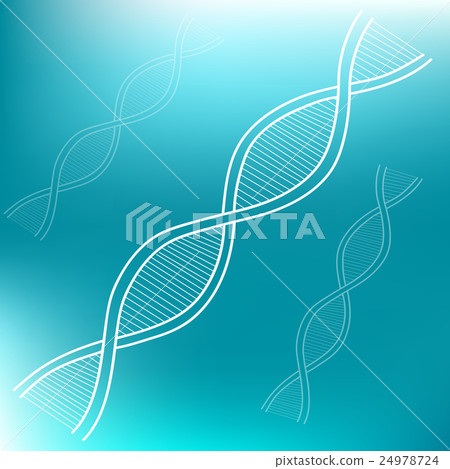 Vector colour illustration DNA icon flat 24978724