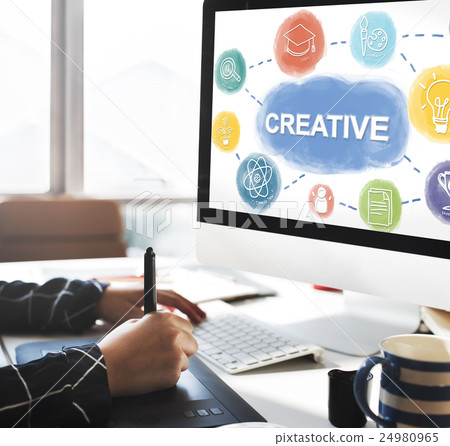 Creative Think Big Brainstorming Graphic Concept 24980965