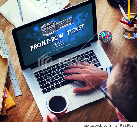 Movie Cinema Ticket Graphic Concept Movie Cinema Ticket Graphic Concept 24981992