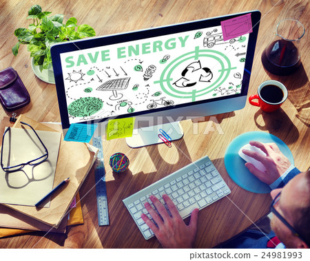 Ecology Friendly Energy Environment Sustainable Concept Ecology Friendly Energy Environment Sustainable Concept 24981993