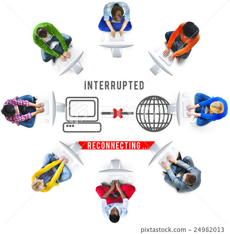 Interrupted Change Break Blocks Effect Fail Stop Concept Interrupted Change Break Blocks Effect Fail Stop Concept 24982013