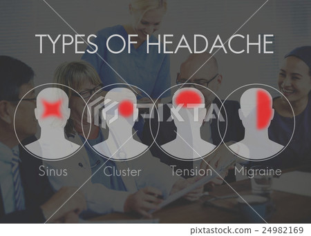 Headache Symptom Migraine Tension Cluster Concept Headache Symptom Migraine Tension Cluster Concept 24982169