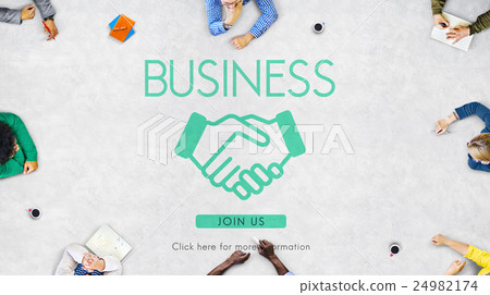 Business Organization Handshake Graphics Concept Business Organization Handshake Graphics Concept 24982174