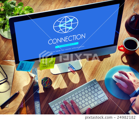 Connection Internet Communication Network Sharing Concept Connection Internet Communication Network Sharing Concept 24982182