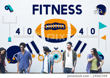 League Sport Fitness Exercise Training Teamwork Winner Concept 24982394