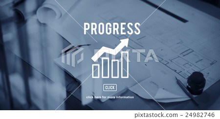 Business Progress Report Graph Concept 24982746