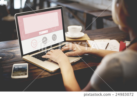 Shopping Online Buy Sale Shopahoslics Concept 24983072