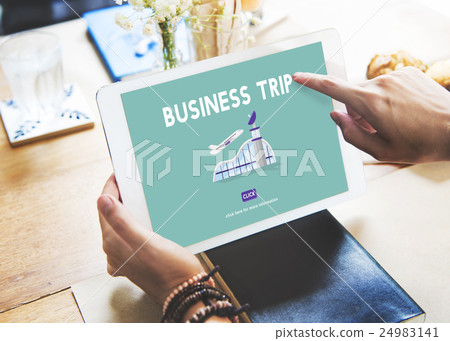 Business Trip Flights Travel Information Concept 24983141