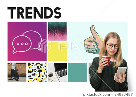 Social Media Blog Communication Chat Communication Social Media Blog Communication Chat Communication 24983497