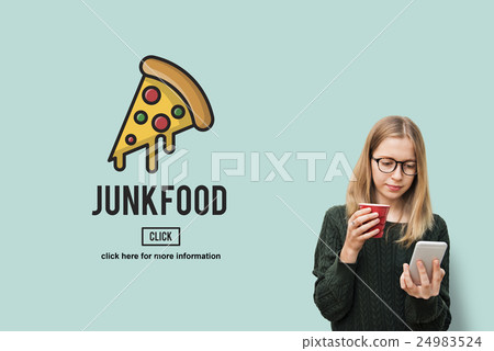 Calories Junk Food Unhealthy Obesity Concept 24983524