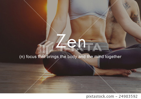 Zen Spirituality Buddhism Body and Mind Meditation Concept 24983592