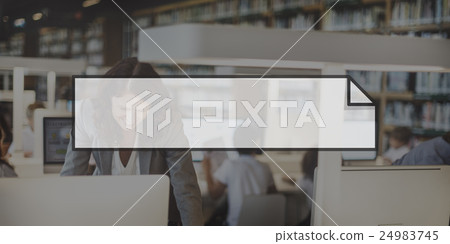 Business Woman Technology Frame Graphic Concept Business Woman Technology Frame Graphic Concept 24983745