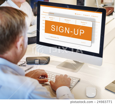 Online Application Registration Form Graphics Concept Online Application Registration Form Graphics Concept 24983771