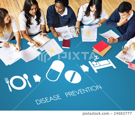 Disease Prevention Medical Health Wellbeing Concept 24983777