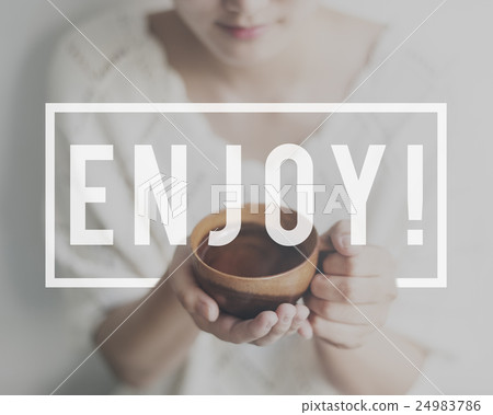 Enjoy Enjoyment Pleasurable Happiness Delightful Concept 24983786