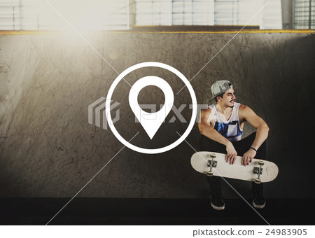 Location Global Positioning System Navigation Trip Concept Location Global Positioning System Navigation Trip Concept 24983905