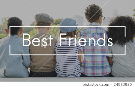 Best Friends Children Childhood Innocent Kids Concept 24983980