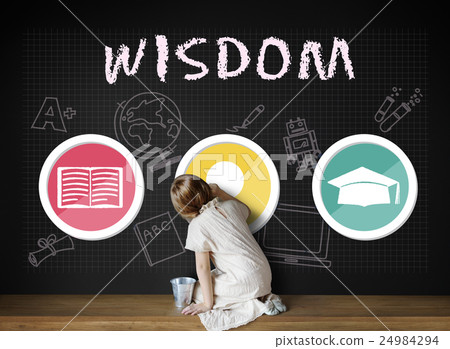 Academic Knowledge Literacy Wisdom Education Concept Academic Knowledge Literacy Wisdom Education Concept 24984294