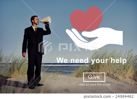 We Need Your Help Welfare Donation Concept 24984462