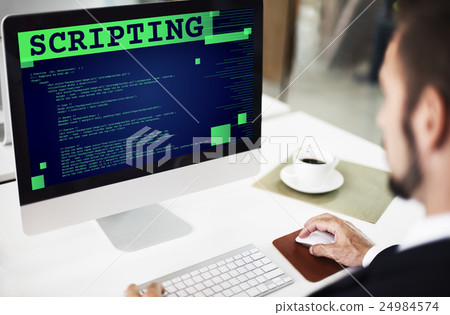 Scripting Computer Language Code Programming Developer Technology Concept 24984574