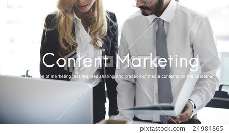 Content Marketing Social Media Advertising Commercial Branding Concept 24984865