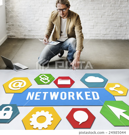 Networked Networking Internet Connection Concept 24985044