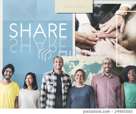 Team Teamwork Help Share Contribute Concept Team Teamwork Help Share Contribute Concept 24985085