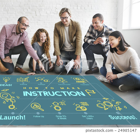 Instruction Document Guidebook Handbook Help Concept 24985147